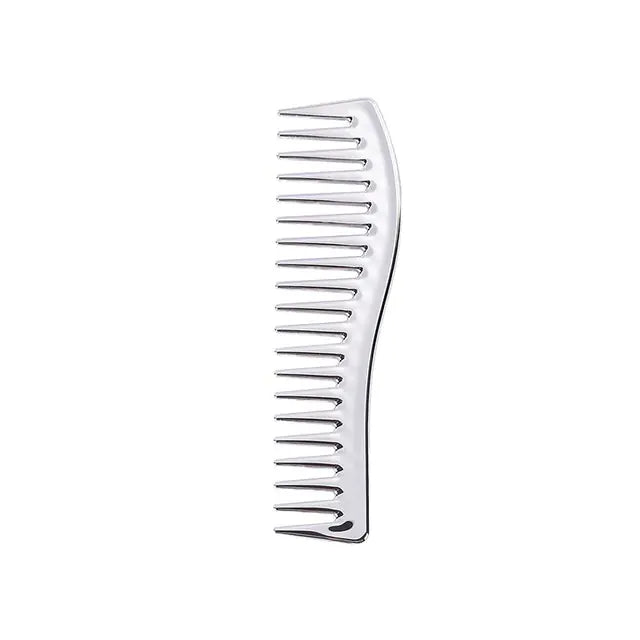 Electroplated Hair Combing and Styling Comb for Men