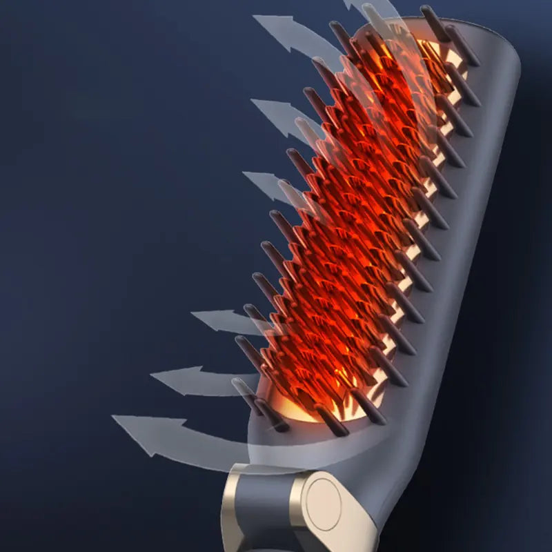Dual-Use Electric Hair Comb for Styling and Volume