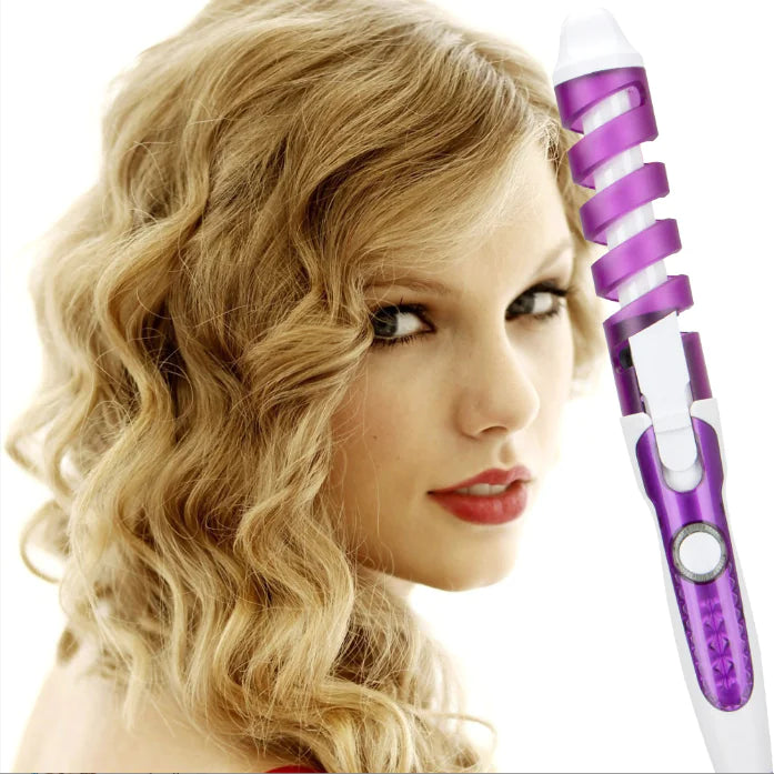 Portable Professional Spiral Curling Iron for Hair Styling