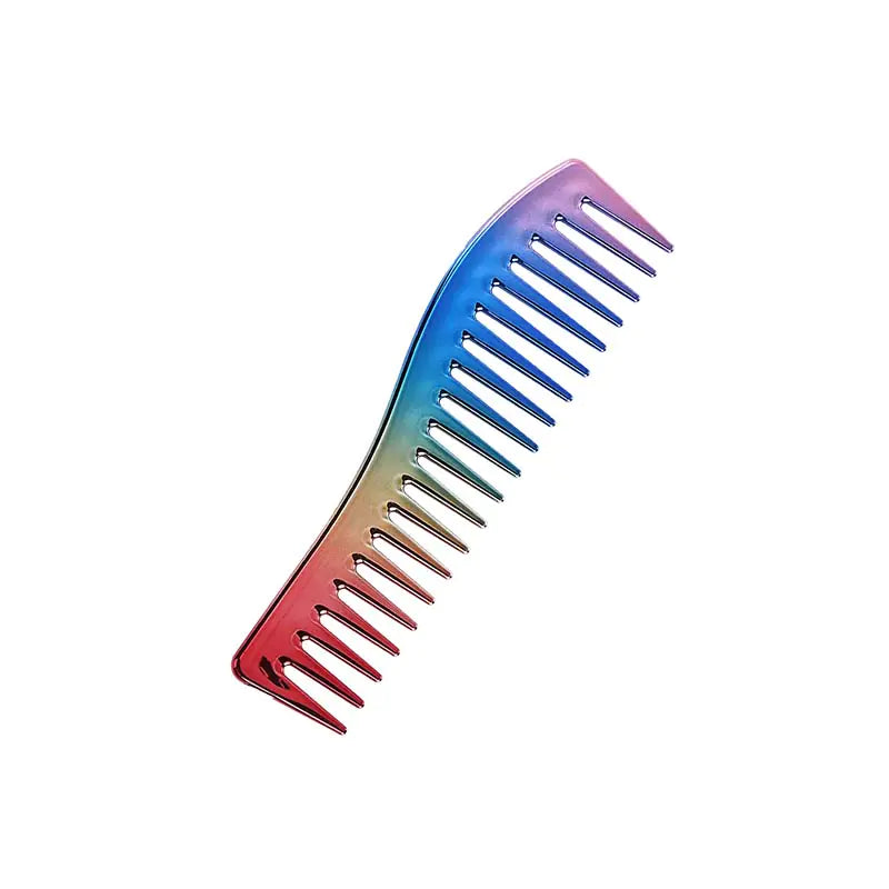 Electroplated Hair Combing and Styling Comb for Men