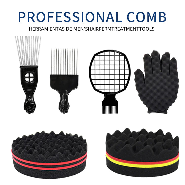Black Hair Styling Comb Set for African Braids