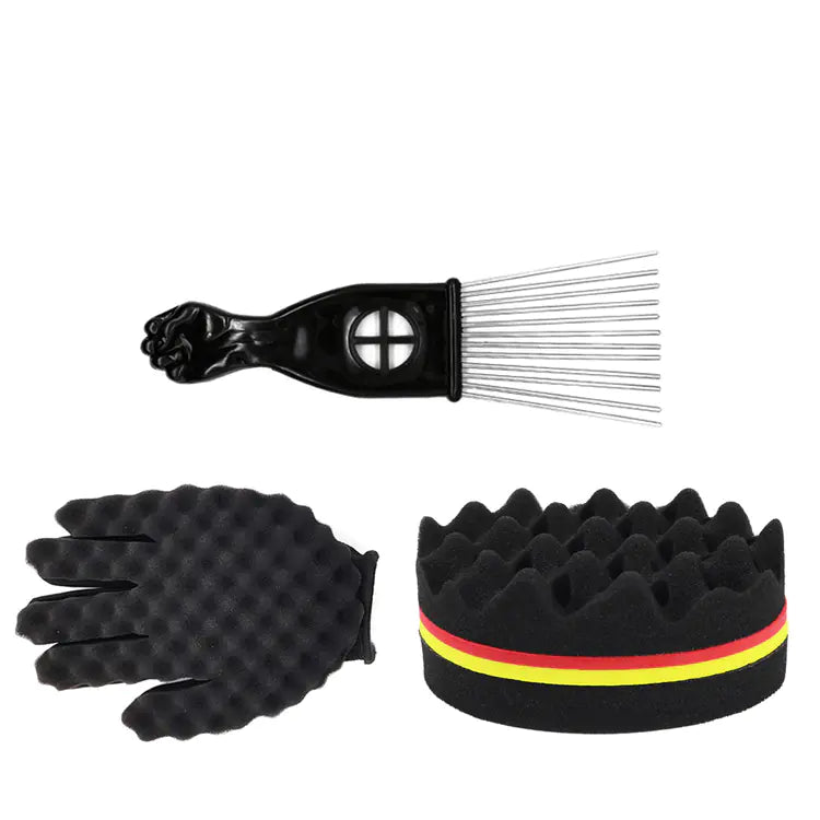 Black Hair Styling Comb Set for African Braids