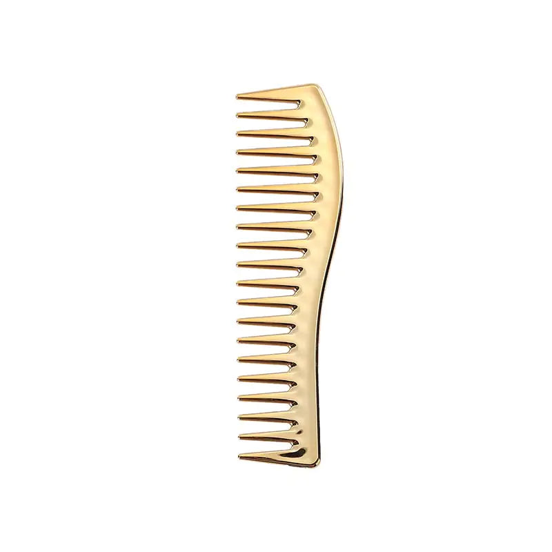 Electroplated Hair Combing and Styling Comb for Men